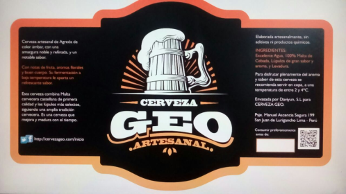 Cerveza Artesanal a Base de Papa Peruana GEO